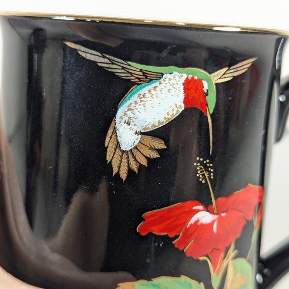 Vintage OTAGIRI Japan Hummingbird mug set of 2 - Picture 5 of 8